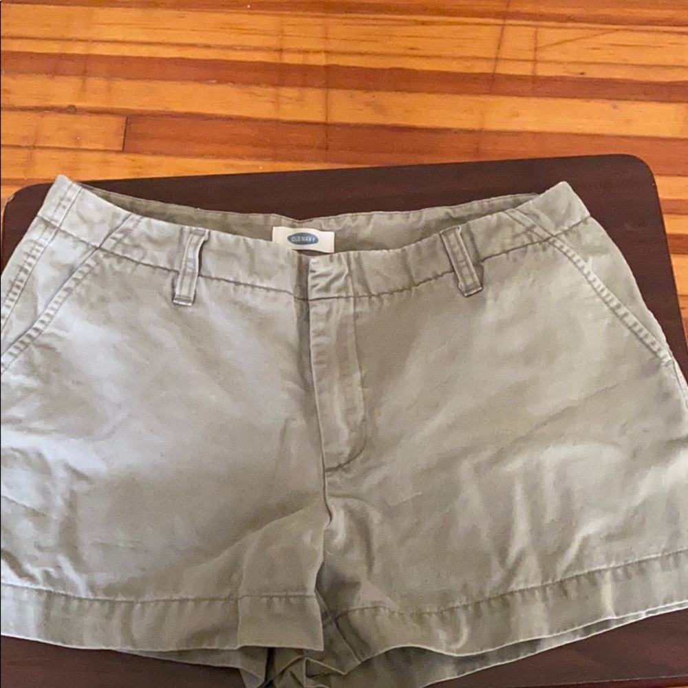 Olive green shorts